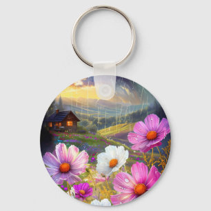 Pocket Blooms: Miniature Art for Your Keys Keychain