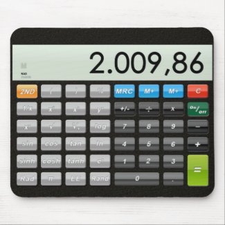 Pocket calculator App Mouse Pad