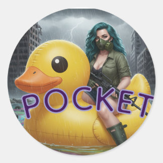POCKET CLASSIC ROUND STICKER