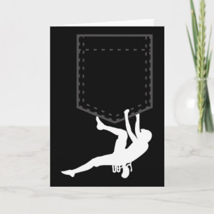Pocket Climbing And Bouldering Funny Cute  Card