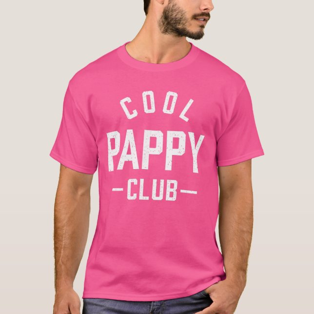 Pocket Cool Pappy Club Best Pappy Ever Retro Fathe T-Shirt (Front)