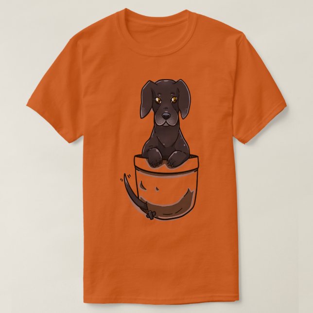 Pocket Cute Great Dane Dog  T-Shirt (Design Front)