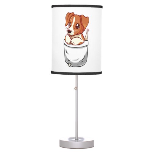 Pocket Cute Jack Russell Terrier  Table Lamp