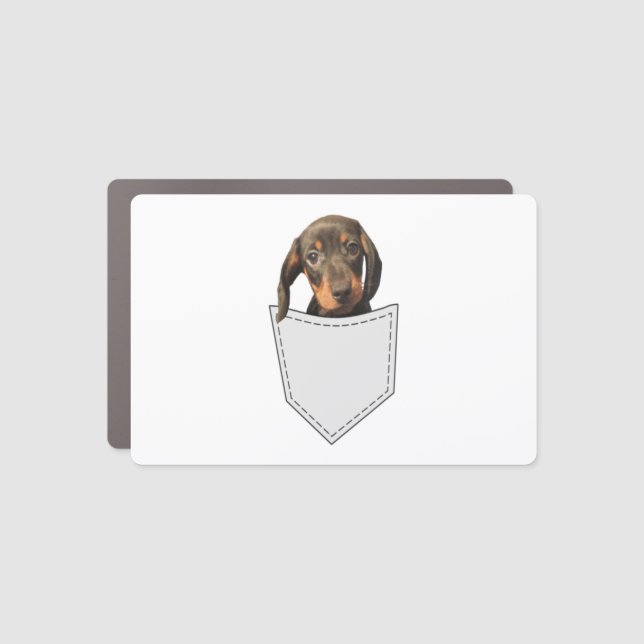 Pocket Dog Dachshund  Car Magnet (Front)