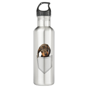 Pocket Dog Dachshund  Stainless Steel Water Bottle