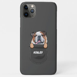 Pocket English Bulldog Cute Dog Pet Owner iPhone 11 Pro Max Case
