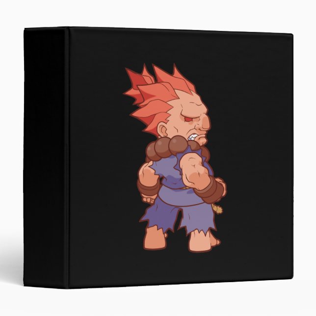 Pocket Fighter Akuma 2 3 Ring Binder (Front/Spine)