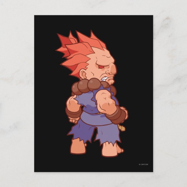 Pocket Fighter Akuma 2 Postcard (Front)