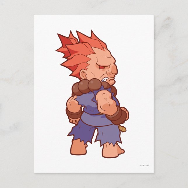 Pocket Fighter Akuma 2 Postcard (Front)
