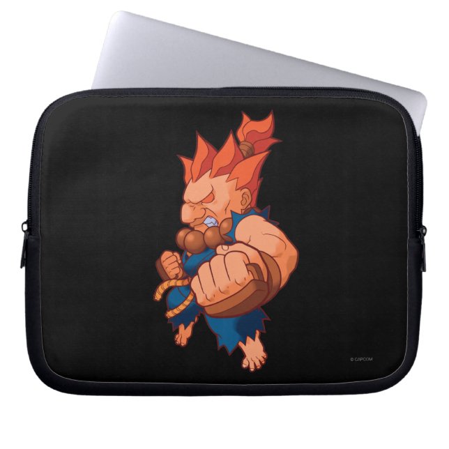 Pocket Fighter Akuma Laptop Sleeve (Front)