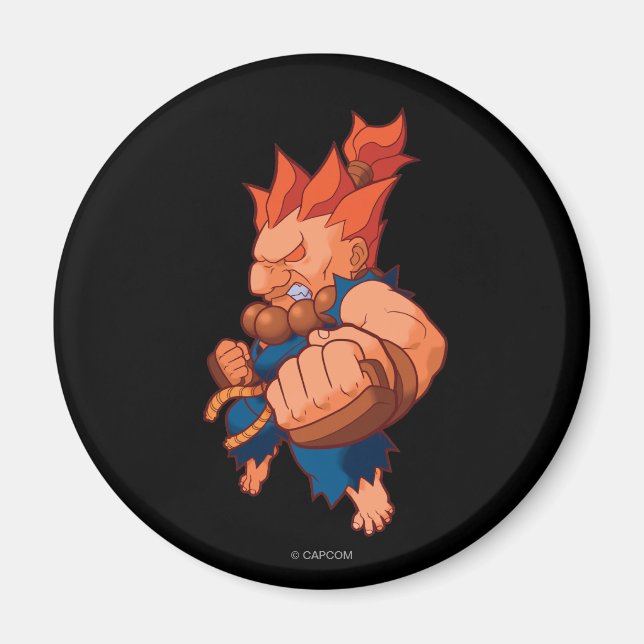 Pocket Fighter Akuma Magnet (Front)