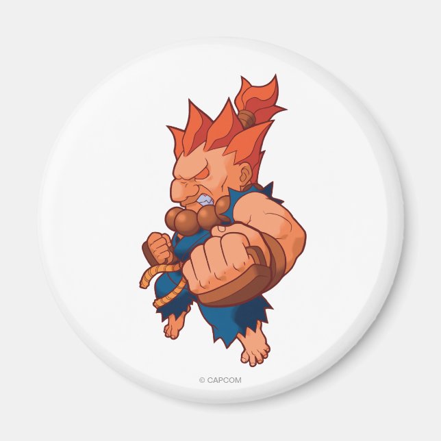 Pocket Fighter Akuma Magnet (Front)