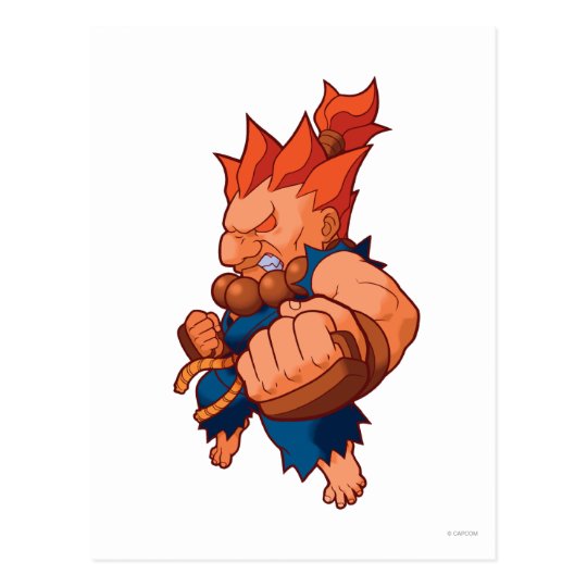 Pocket Fighter Akuma Postcard