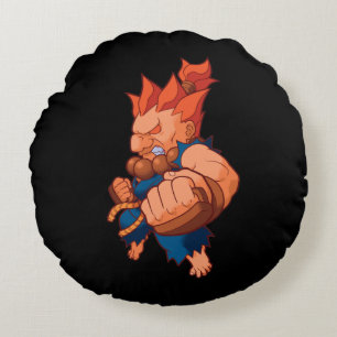 Pocket Fighter Akuma Round Pillow