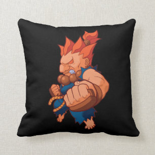 Pocket Fighter Akuma Throw Pillow
