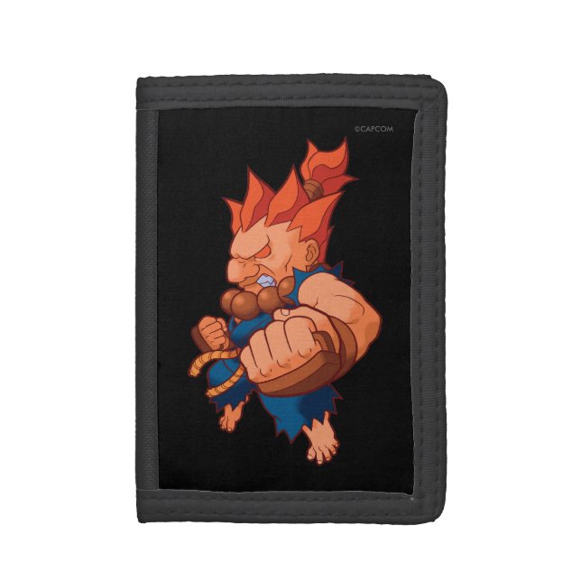 Pocket Fighter Akuma Trifold Wallet (Front Vertical)