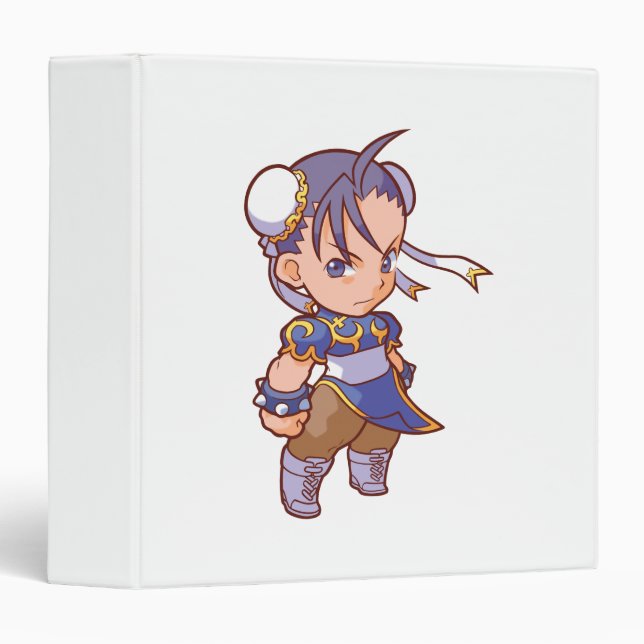 Pocket Fighter Chun-Li 2 3 Ring Binder (Front/Spine)