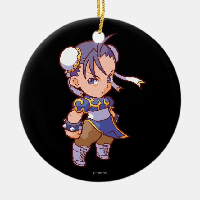 Pocket Fighter Chun-Li 2 Ceramic Ornament (Front)