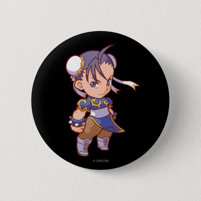 Pocket Fighter Chun-Li 2 Pinback Button (Front)