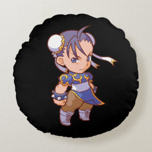 Pocket Fighter Chun-Li 2 Round Pillow