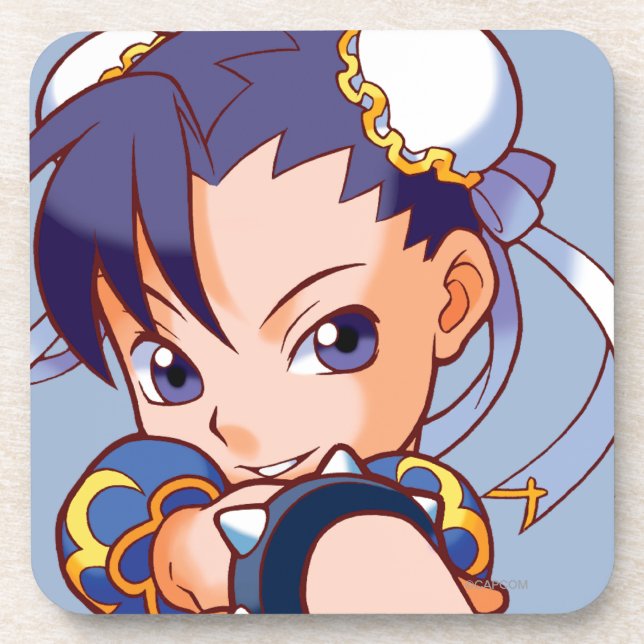 Pocket Fighter Chun-Li Beverage Coaster (Front)