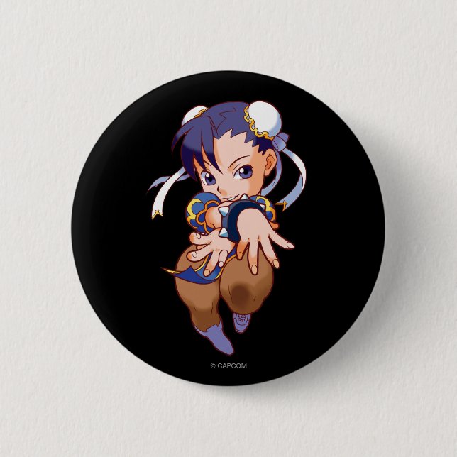 Pocket Fighter Chun-Li Button (Front)