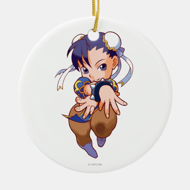 Pocket Fighter Chun-Li Ceramic Ornament (Front)