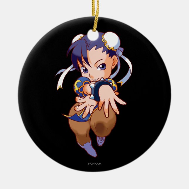 Pocket Fighter Chun-Li Ceramic Ornament (Front)
