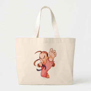 Pocket Fighter Dan 2 Large Tote Bag
