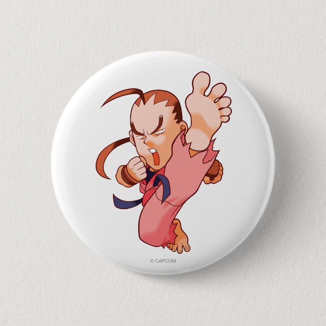 Pocket Fighter Dan 2 Pinback Button (Front)