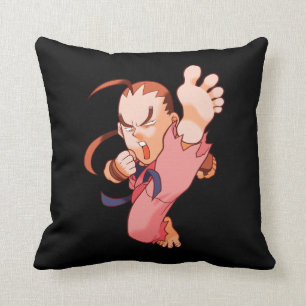 Pocket Fighter Dan 2 Throw Pillow