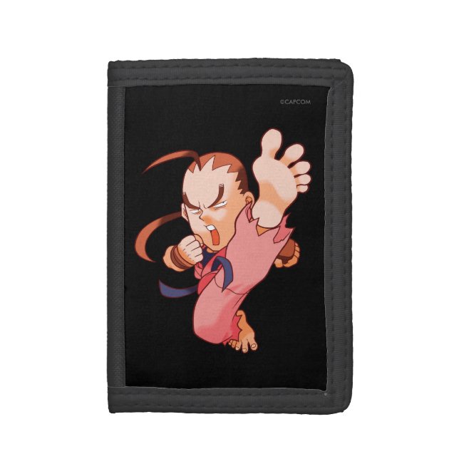 Pocket Fighter Dan 2 Trifold Wallet (Front Vertical)