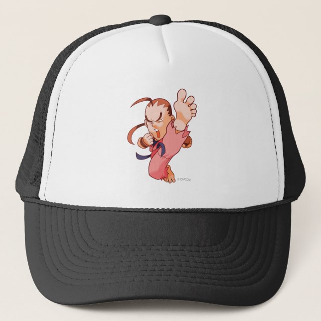 Pocket Fighter Dan 2 Trucker Hat (Front)