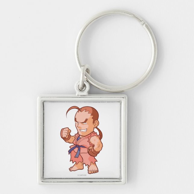 Pocket Fighter Dan Keychain (Front)
