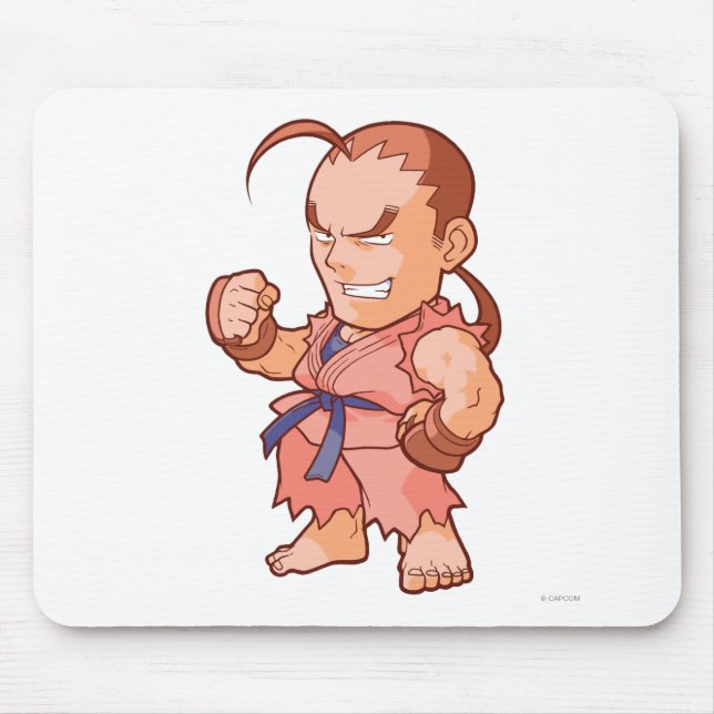 Pocket Fighter Dan Mouse Pad (Front)