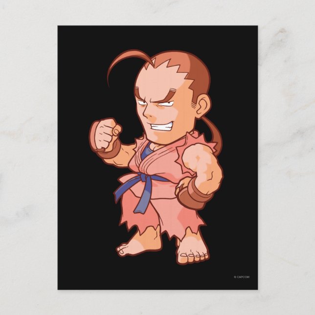 Pocket Fighter Dan Postcard (Front)