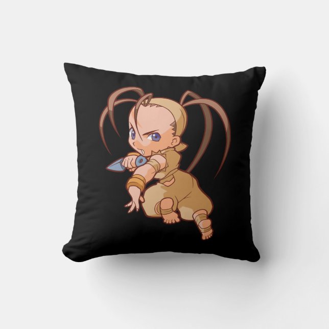 Pocket Fighter Ibuki 2 Throw Pillow (Front)