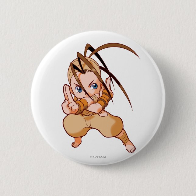 Pocket Fighter Ibuki Pinback Button (Front)