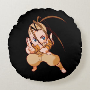 Pocket Fighter Ibuki Round Pillow