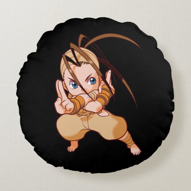 Pocket Fighter Ibuki Round Pillow (Front)