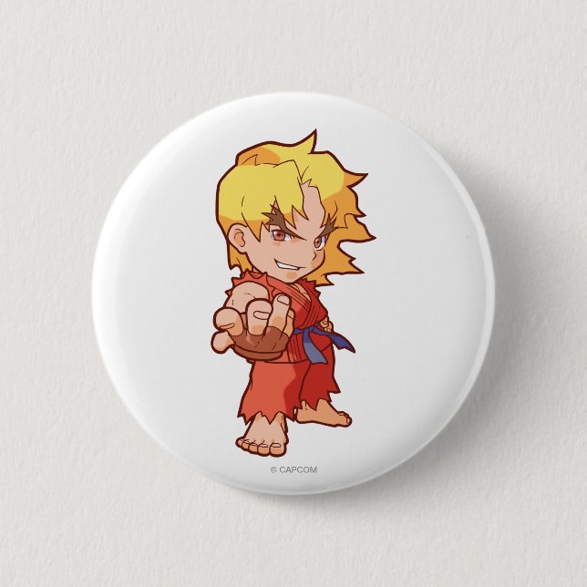 Pocket Fighter Ken 2 Button (Front)