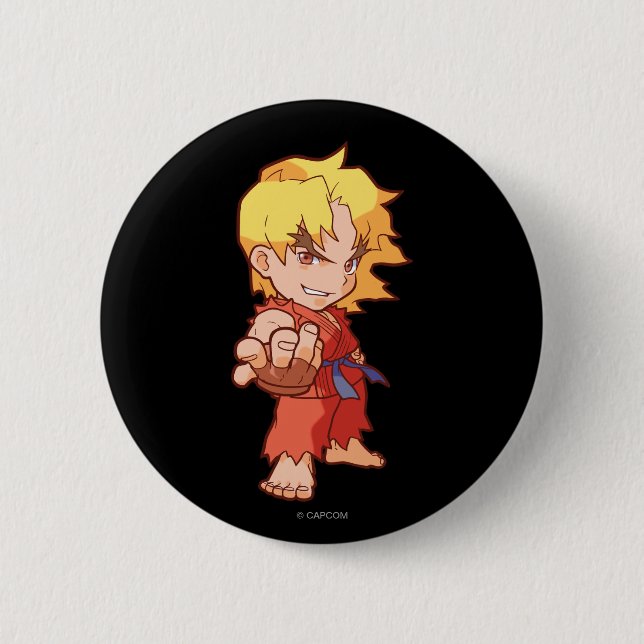Pocket Fighter Ken 2 Button (Front)