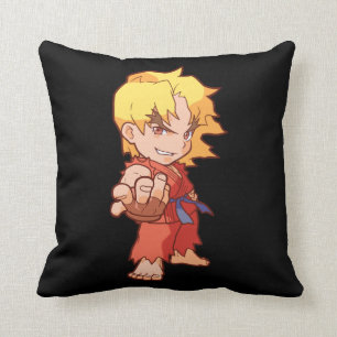 Pocket Fighter Ken 2 Throw Pillow