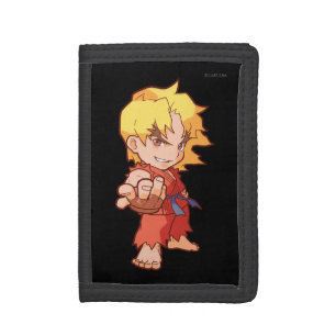 Pocket Fighter Ken 2 Trifold Wallet