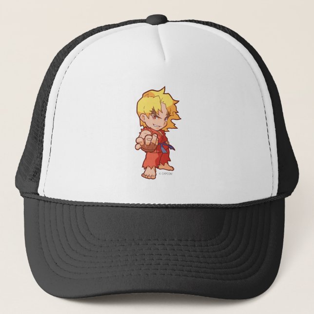 Pocket Fighter Ken 2 Trucker Hat (Front)