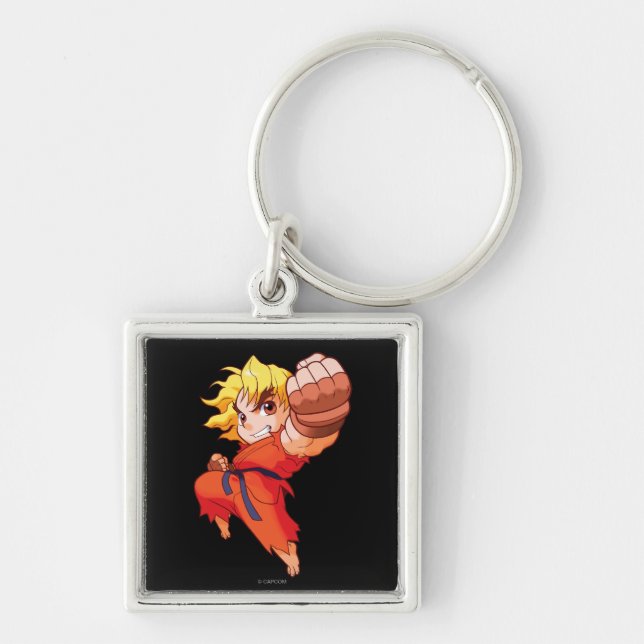 Pocket Fighter Ken Keychain (Front)