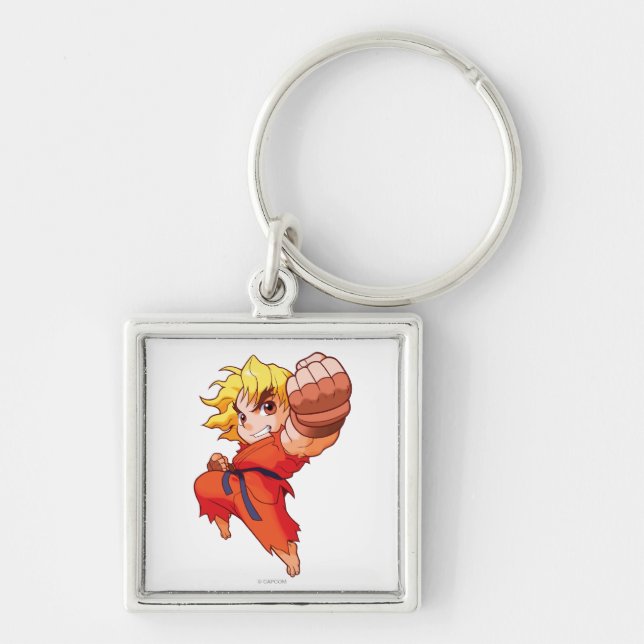 Pocket Fighter Ken Keychain (Front)