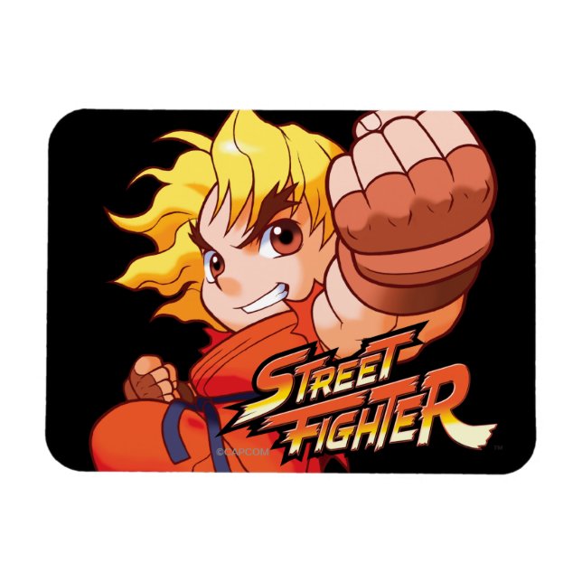 Pocket Fighter Ken Magnet (Horizontal)