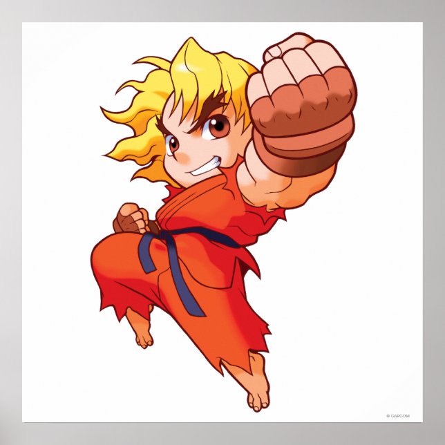 Pocket Fighter Ken Poster (Front)