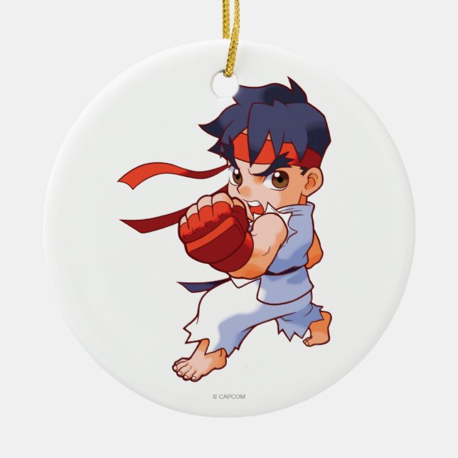 Pocket Fighter Ryu 2 Ceramic Ornament (Front)
